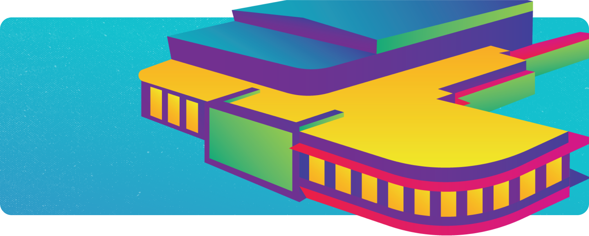Stylized illustration of Avondale Library